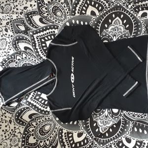 DKNY ACTIVE vintage black lightweight logo hoodie. Size S.